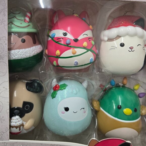 Squishmallows Set of 10 Holiday Christmas Ornaments Plush Decor NWT - Picture 2 of 5